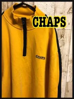 ◼️CHAPS オーバーサイズトレーナー　ハーフジップ Ｌ相当