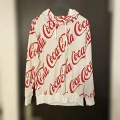 新品タグ付きCoca-Cola ロゴパーカー ホワイト/レッド