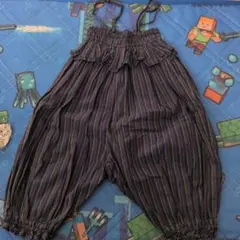 Markey's ストライプ柄サロペット S（95-100）