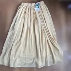 イエローフレアスカート ゴムウエストのサムネイル