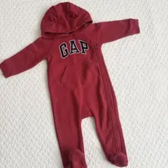 GAP フード付きロンパース 12-18ヶ月 赤