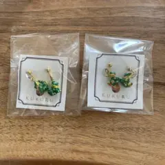 KUKURU 動物モチーフ イヤリング　シーサー