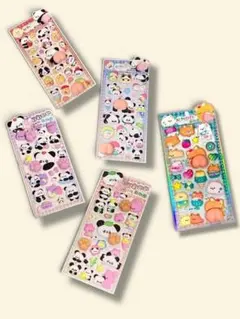 【シールセット売り】 肉球シール・おしりシール　立体ステッカー　ぷにぷにシール③
