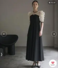 Acka. sheer shoulder dress 結婚式 2次会 - メルカリ