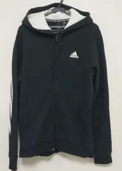 adidas ブラック ジャージジャケット