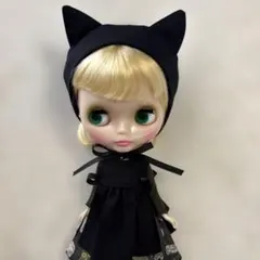 ブライスアウトフィット　ハンドメイド　リバティ　黒猫