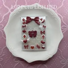 硬質ケースB8 デザイン① L07 レッド パープル