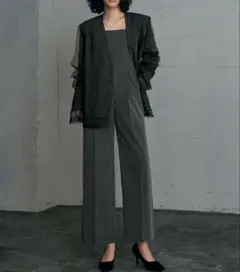 Frilled Tweed Jumpsuit - メルカリ