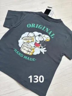 新品　ミッキーマウス Tシャツ 130cm グレーのサムネイル