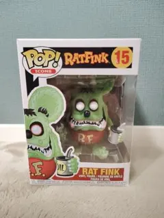 Funko Pop! Icons Rat Fink フィギュア 3体セット Amazon.com: Funko Pop! Icons: Green Chrome Rat Fink - 2019 SDCC