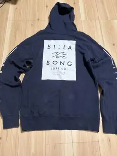 BILLABONG ネイビー フード付きパーカー