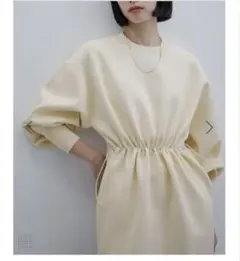 ADAM ET ROPE FEMME ニットワンピース クリーム