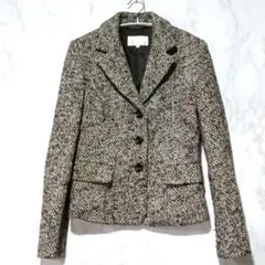 【M-PREMIER】アウター/テーラードジャケット/ツイード素材/M