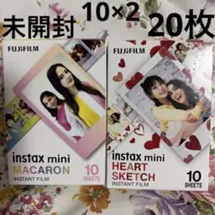 FUJIFILM instax mini フィルム チェキフイルム　10枚×2箱