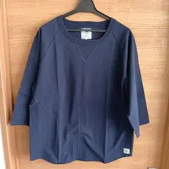 Branchworks ネイビー Lサイズ 七分袖カットソー