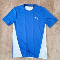 Puma DRY CELL 青 メッシュ Tシャツ　M