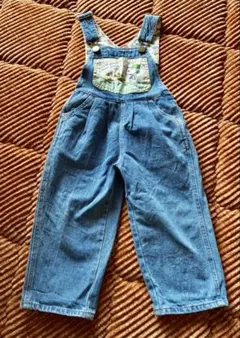 【スヌーピー】ベビー・キッズ デニム オーバーオール サロペット 95cm