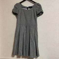 TO b by agnes b. ギンガムチェックワンピース 34 Aライン