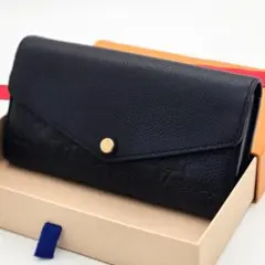 [箱付] ルイヴィトン 長財布 新型 アンプラント サラ A614 黒