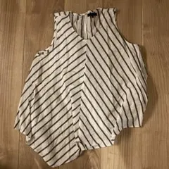 AMERICAN HOLIC ストライプ ノースリーブ トップス F