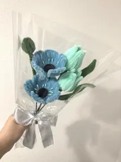 枯れないお花　モールフラワー　ハンドメイド　花束　ブーケ