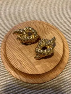 ヴィンテージ　イヤリング　ロープ 縄