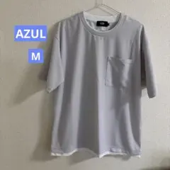 AZUL BY MOUSSY アズールバイマウジー　M グレー　半袖　男女兼用