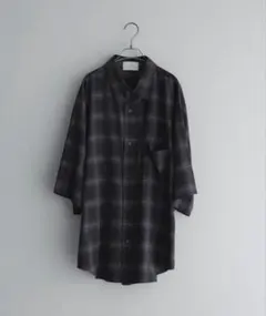 remer loose old tartan check shirtのサムネイル