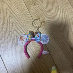 ミニーマウス耳型キーホルダー