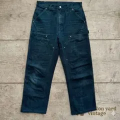 USA製 Carhartt B01 黒 極太ダブルニーW38 #527 - メルカリ