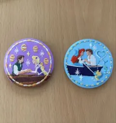 ディズニー刺繍缶バッジ　セット