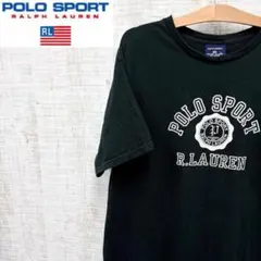 LO65《アーチ型三段ロゴ》ポロスポーツ　半袖Tシャツ　90sのサムネイル