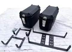 新品 汎用バイク サイドケース パニアケース 黒インナー 鍵／ステー 