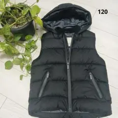 ZARA boys ザラボーイズ　キッズ　ダウンベスト　フード付き　ブラック