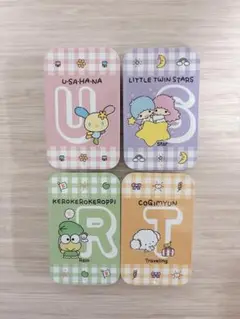 サンリオ すらいどきゃん アルファベット編 缶ケース 4点セット