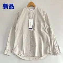 新品 Manual Alphabet 定番ルーズフィット長袖シャツ ベージュ 2