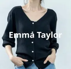 Emma Taylor エマタイラー パールボタン リブニット トップス フリー