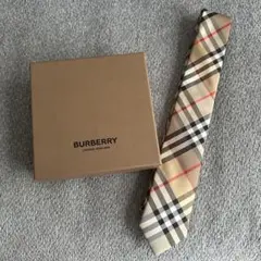 極美品【Burberry】ネクタイ　バーバリーチェック