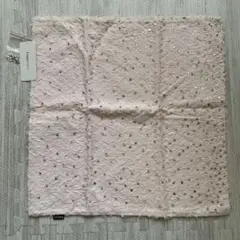 フランフラン　スパンコール付きピンククッションカバー 約45cm x 45cm