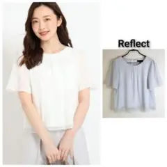 Reflect【洗える】ドットジャカードシフォンブラウスのサムネイル