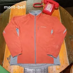 モンベル CLIMALIGHT フリース M オレンジ系 ジャケット　作業着に！