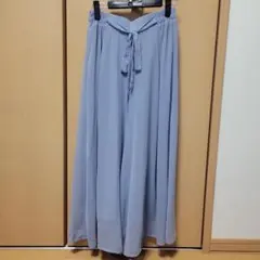 ライトブルー ガウチョパンツ Mサイズ