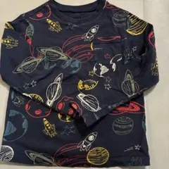 GAP 宇宙柄 110cm 長袖Tシャツ