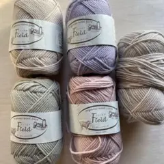 ハマナカ毛糸　フィールド　オーガニックウール　5玉