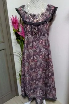 アクシーズファム ハワイアン The夏　アースカラー ワンピース