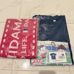 2点セット　シダマツペア　応援タオル　似顔絵tシャツ 志田千陽　松山奈未　新品