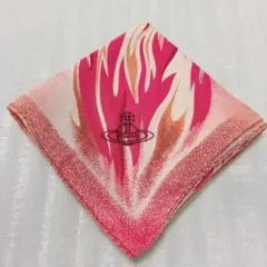 Vivienne WesTwood ピンクハンカチ 約50cm