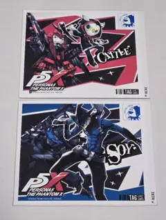ペルソナ5 P5X ラベル缶 ステッカー キャトル ソイ