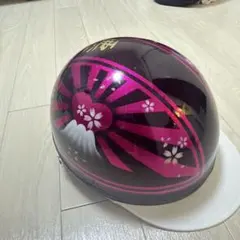 ラメ ハート 富士日章 コルク半 ヘルメット 三段シート ロケットカウル