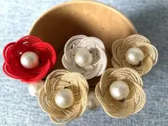 【残2】コットンパール髪飾り（日本製）成人式　七五三　卒業式
